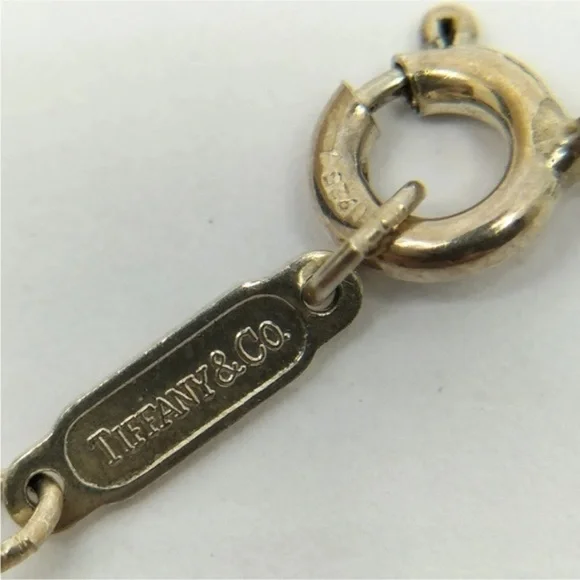 Tiffany & Co Silver Heart with 18kt Gold Ribbon Bow Necklace - Picture 6 of 11